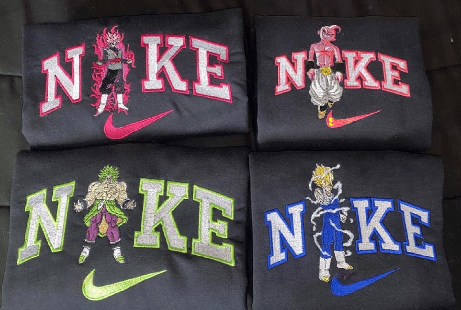 Broly X Black Goku X Vegeta X Kid Buu Dragon Ball Embroidered, Embroidery Sweatshirt Tshirt Hoodie For Fan