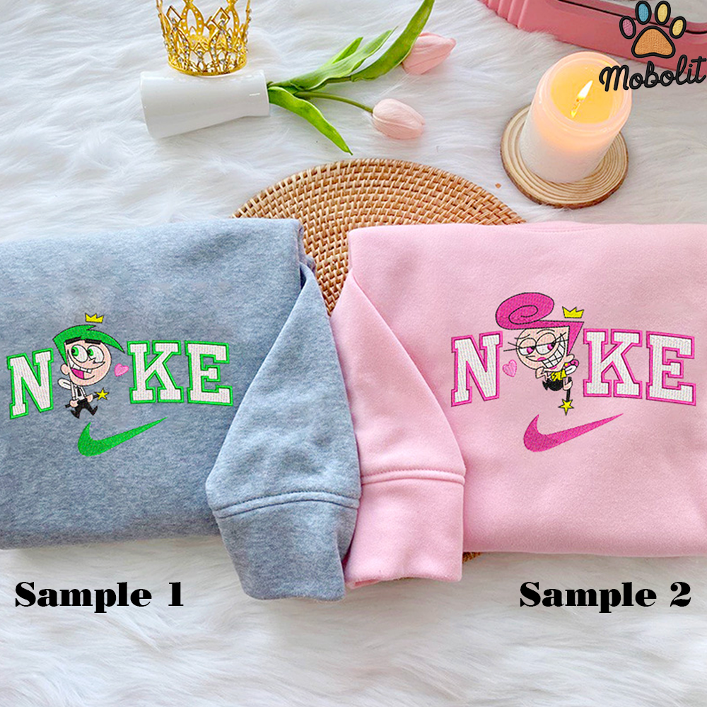 Cosmo and Wanda (Fairy Odd Parents) Couple Nickelodeon Embroidered Gift Tshirt/Hoodie/Sweatshirt Gift