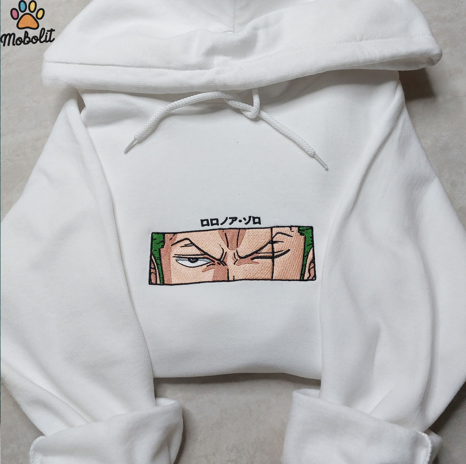 Anime  Zoro Roronoa Zoro Pirate Hunter One Piece  Embroidered Sweatshirt Tshirt Hoodie For Fan