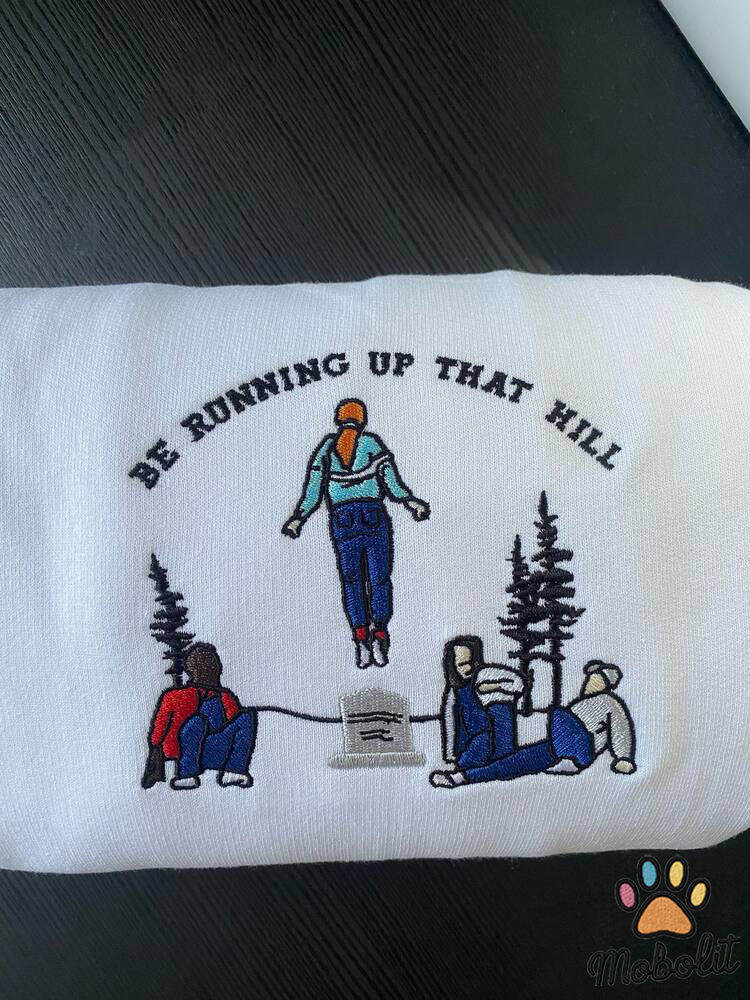 Printed shirt or Be Running Up The Hill Max Mayfield Floating Scenes Stranger Things Embroidered Shirt