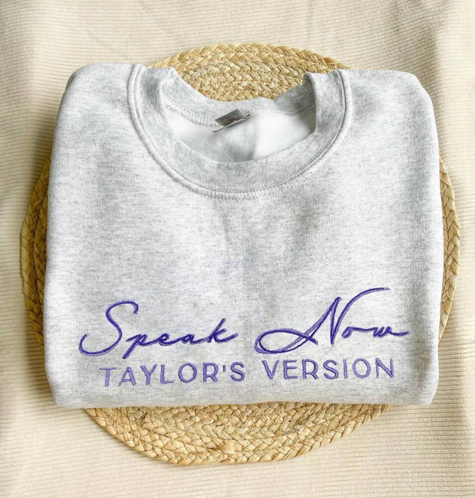 Speak Now Album Gift for Fan, Music Lover Embroidered Shirt Gift for her Gift for him, Mother Day, Valentine Birthday Xmas Gift