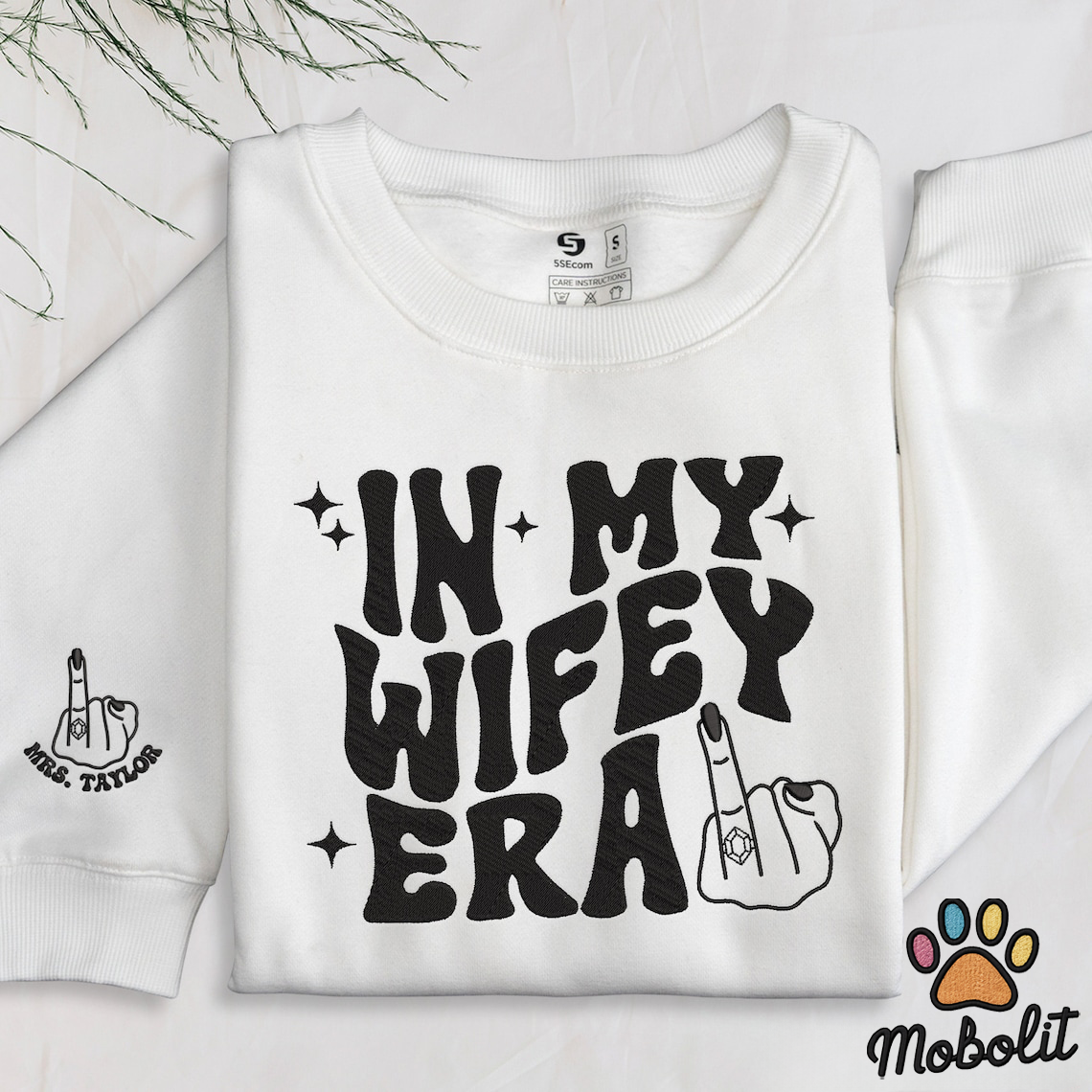 In My Wifey Era Wifey Shirt Bride Gift Fiance Shirt Bridal Shower Gift Newly Embroidered Shirt