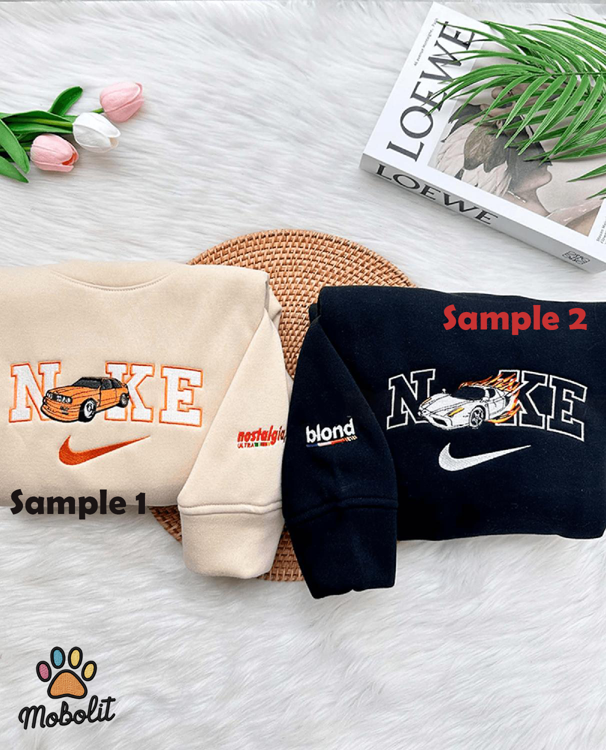 Nostalgia and Blond (Frank Ocean) Matching Embroidered, Embroidery Sweatshirt Tshirt Hoodie For Fan