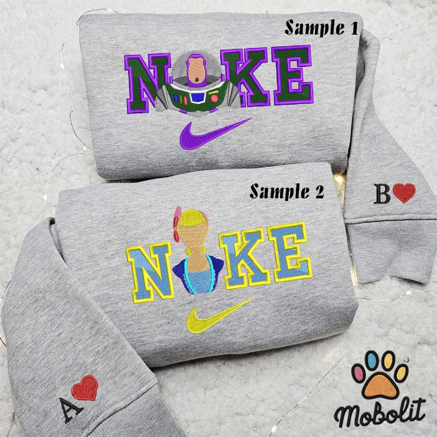 Buzz Lightyear And Bo Peep Disney Toy Story Couple Matching Hoodie Tshirt Embroidered  Sweatshirt For Fan