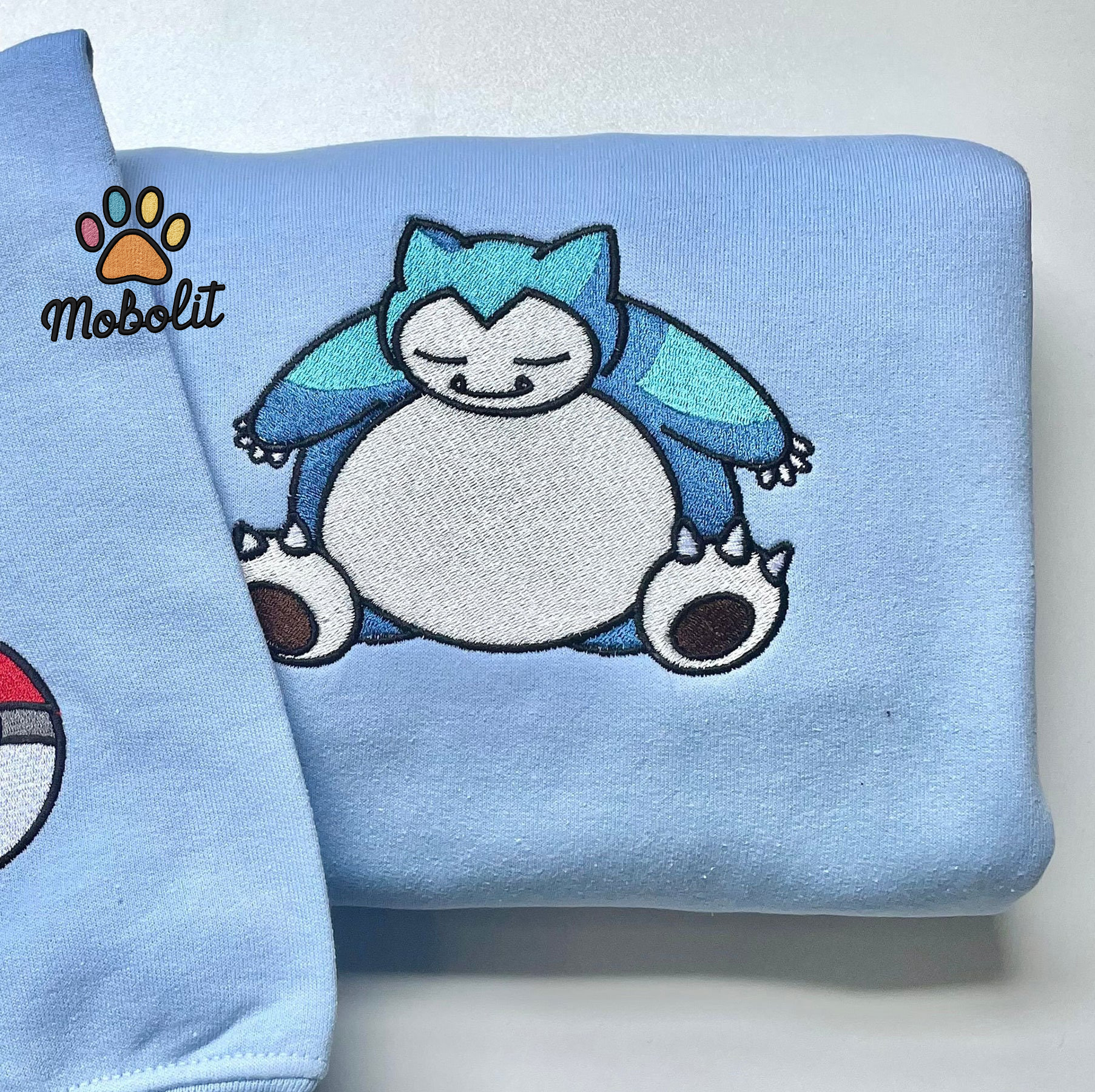 Anime Snorlax Pok?mon  Pokemon Embroidered Sweatshirt Tshirt Hoodie For Fan