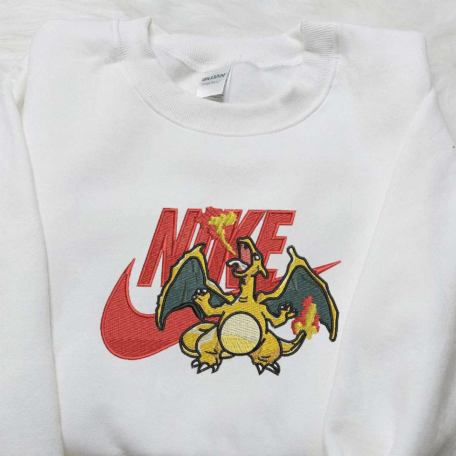 Charizard Pokemon Hoodie Tshirt Embroidered Sweatshirt For Fan