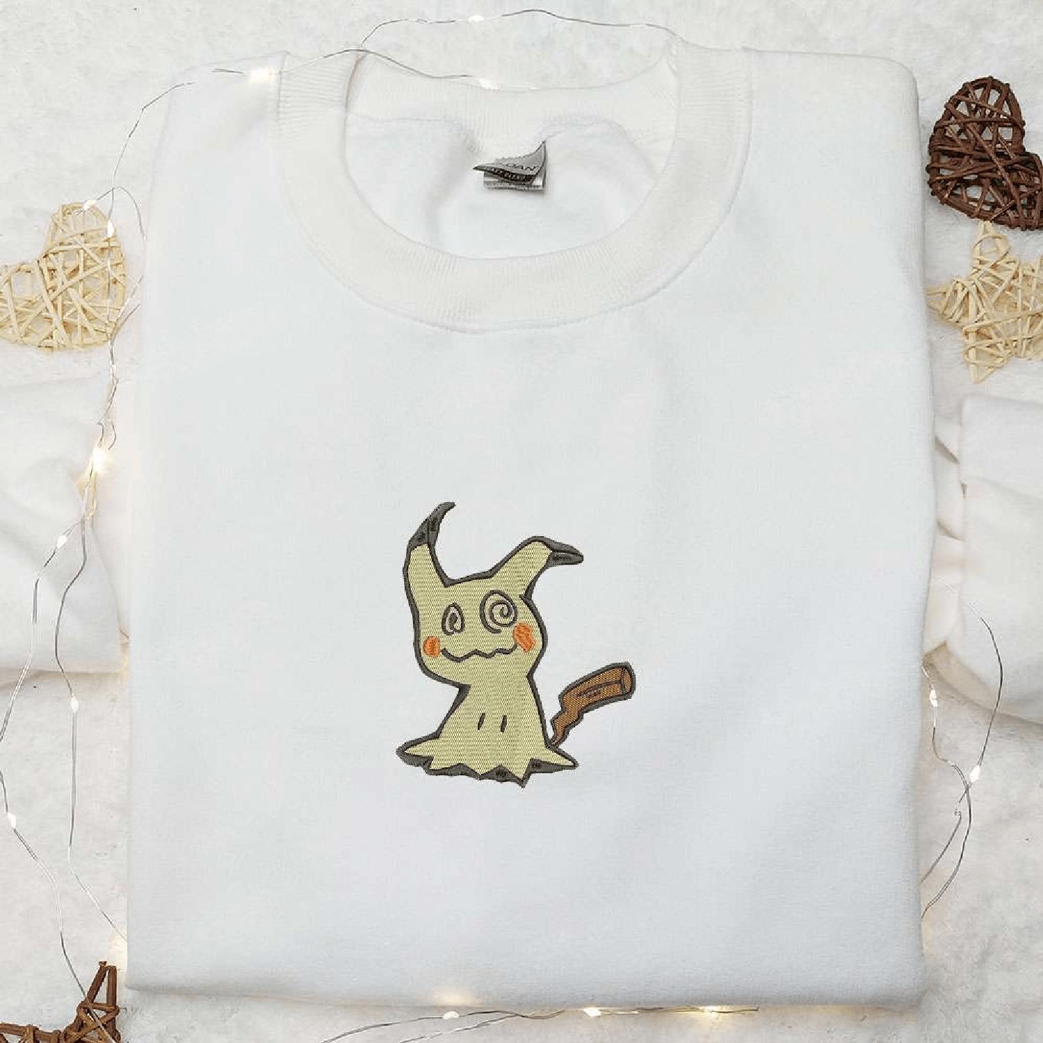 Mimikyu Pokemon Pokemon  Anime  Hoodie Tshirt Embroidered Sweatshirt For Fan