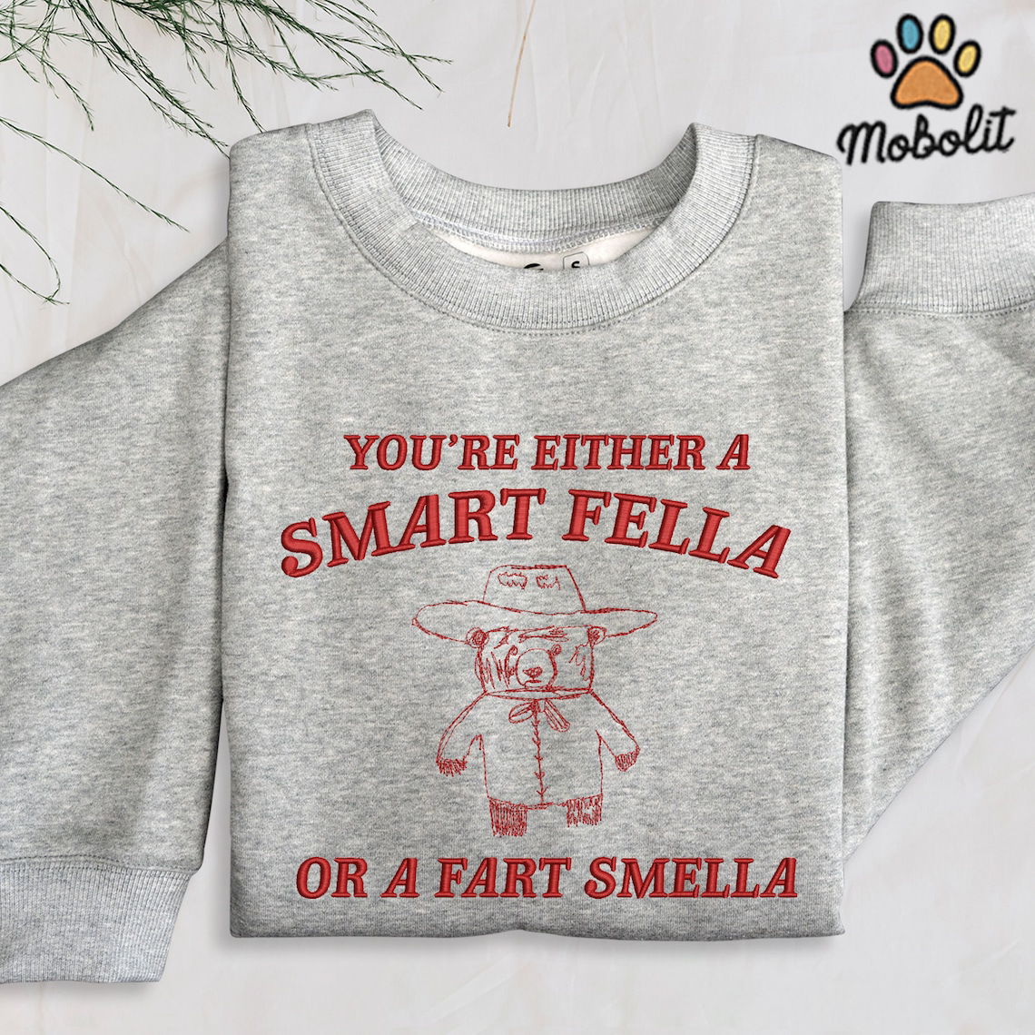 Are You A Smart Fella Or Fart Smella Trending Shirt Funny Shirt Meme Shirt Sarcastic Bear Embroidered Shirt