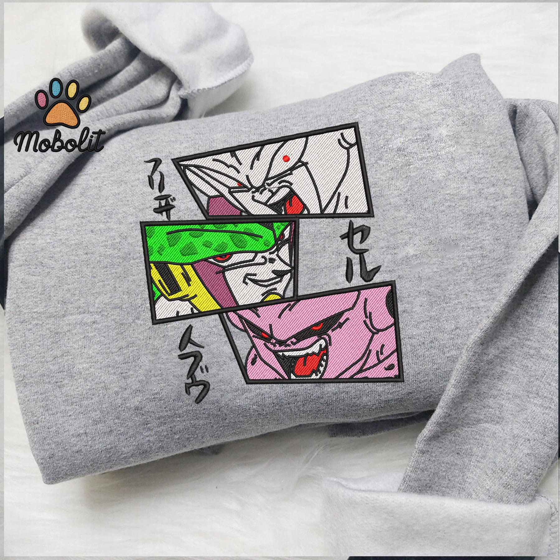 Anime  Majin Buu | Dragon Ball  Embroidered Sweatshirt Tshirt Hoodie For Fan