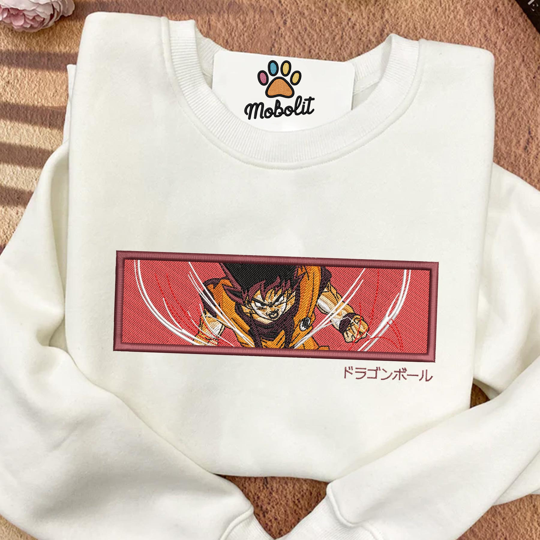 Anime  Dragon Ball Son Goku  Embroidered Sweatshirt Tshirt Hoodie For Fan