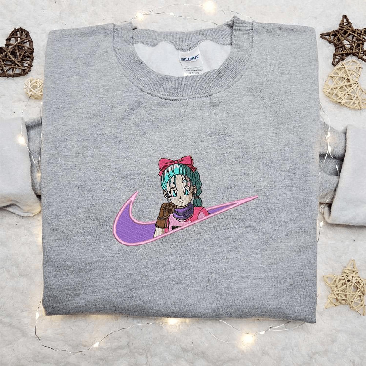 Bulma  Swoosh Anime Dragon Ball Hoodie Tshirt Embroidered Sweatshirt For Fan