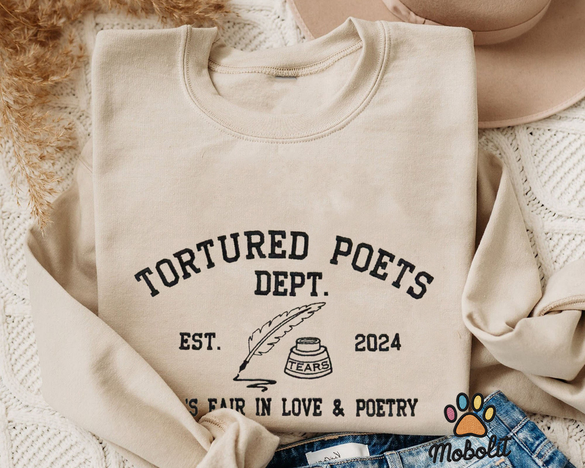 Love and Poetry The Tortured Poets Department TS Swiftie  Gift For Swiftie s New Album Ex Embroidered Sweatshirt Tshirt Hoodie For Fan