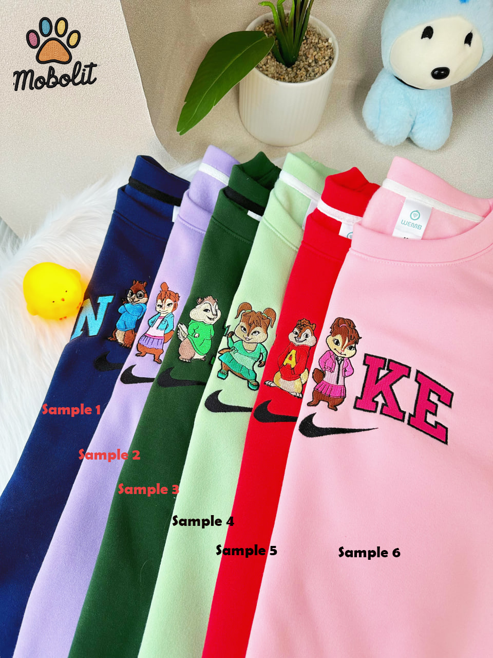 Alvin and the Chipmunks and Chipettes x Brand NK1 Embroidered Sweatshirt/Tshirt/Hoodie