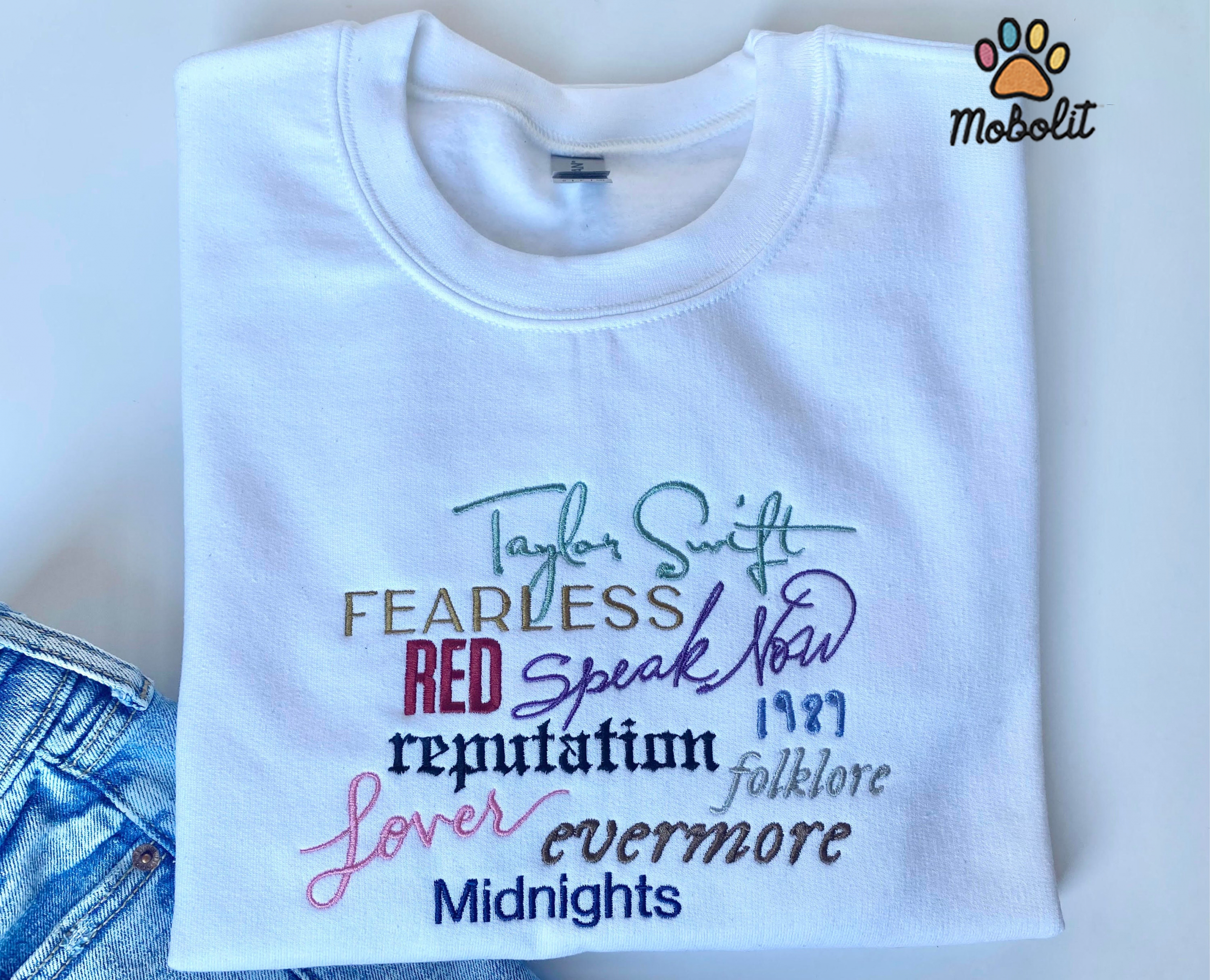 TS Swiftie Eras  Artist Inspired Sweater  Embroidered Shirt Crewneck