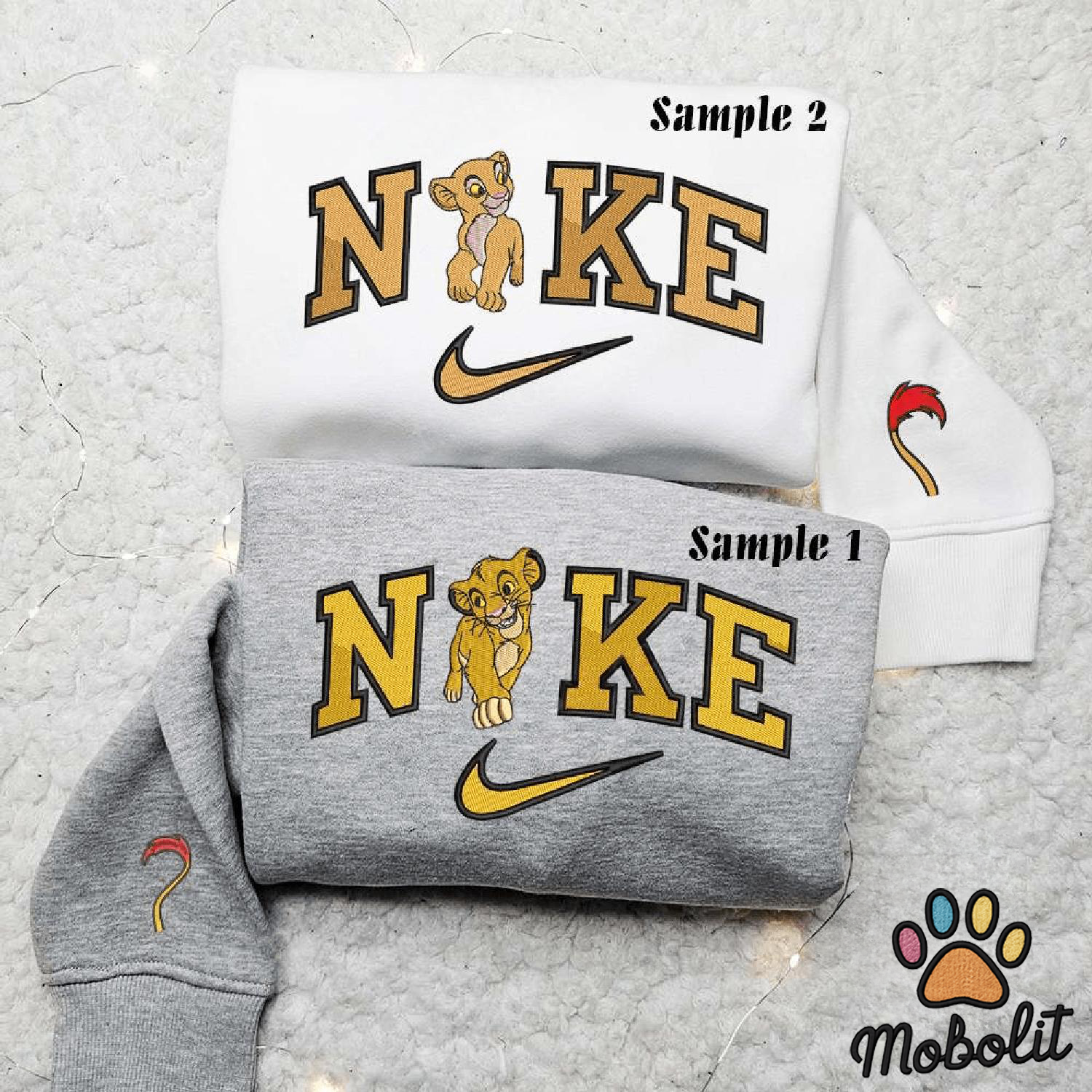 Simba And Nala Couple Disney The Lion King Couple Matching Hoodie Tshirt Embroidered  Sweatshirt For Fan