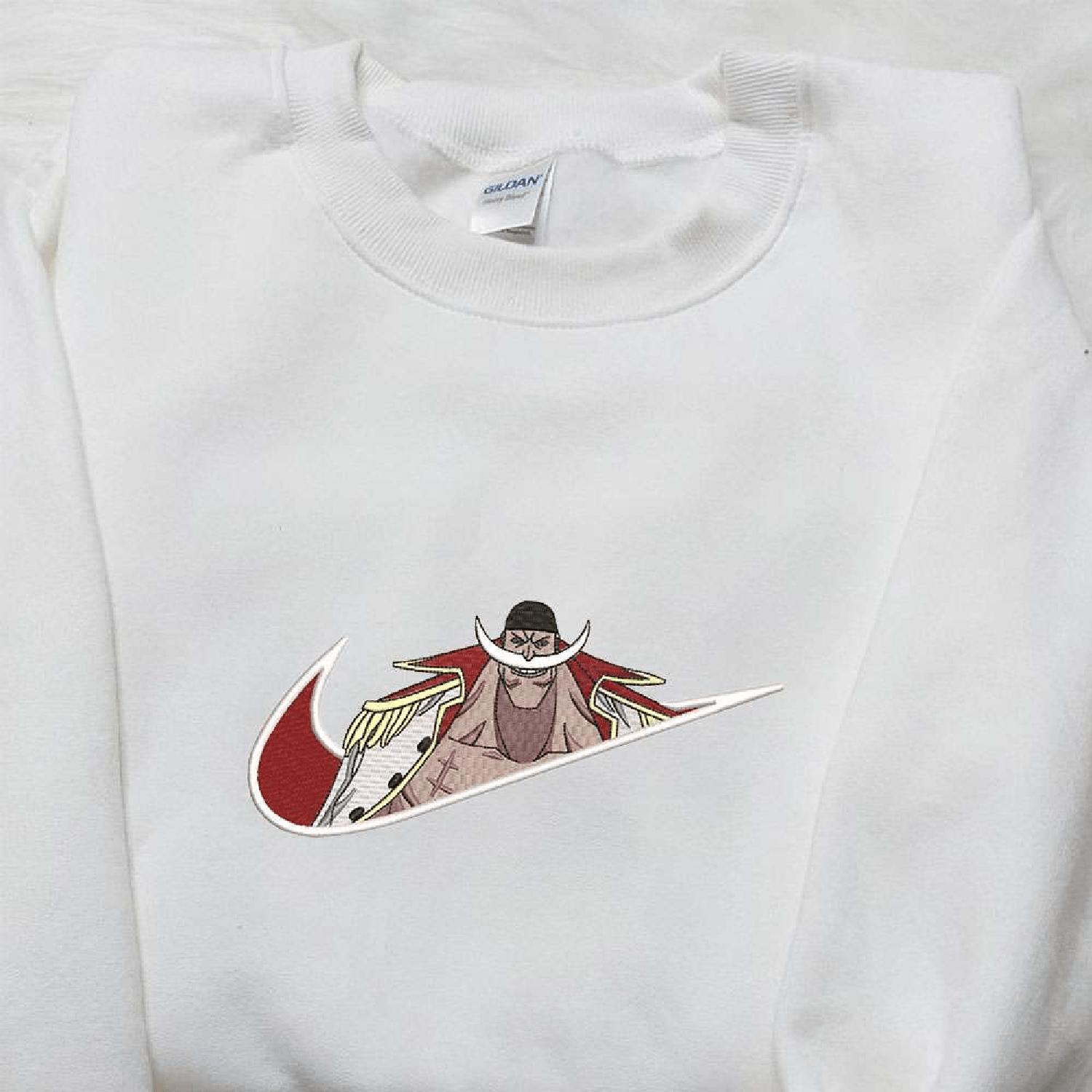 Edward Newgate x  Swoosh Anime One Piece Hoodie Tshirt Embroidered Sweatshirt For Fan