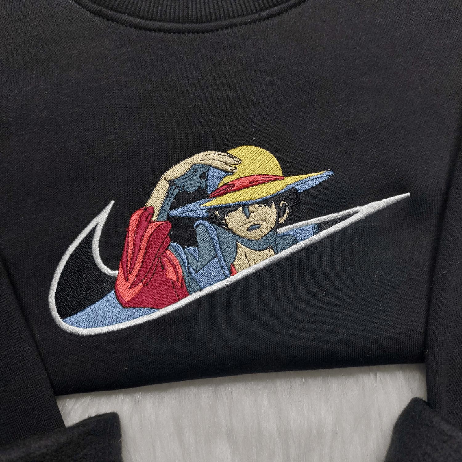 Monkey D. Luffy One Piece Custom  Hoodie Tshirt Embroidered Sweatshirt For Fan