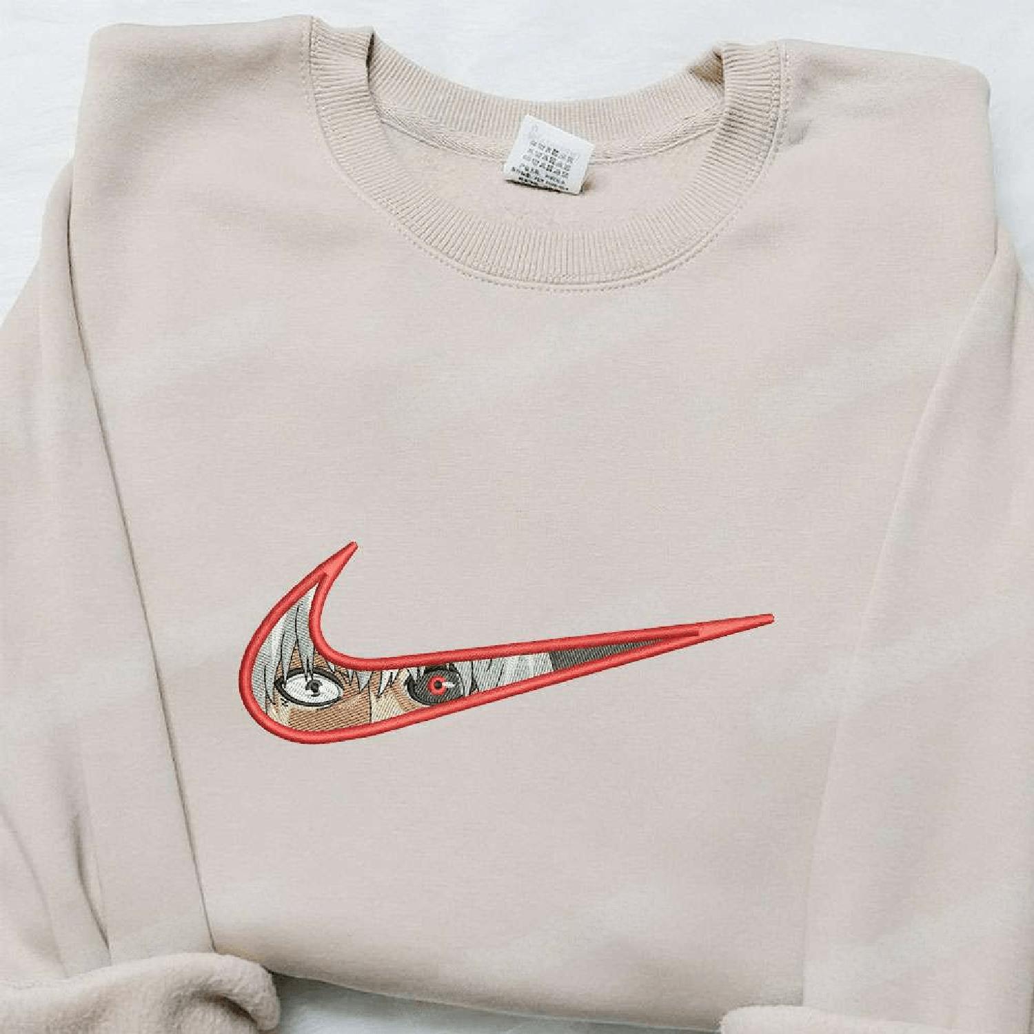 Swoosh x Kan Kaneki Hoodie Tshirt Embroidered Sweatshirt For Fan  Cool Anime Clothing