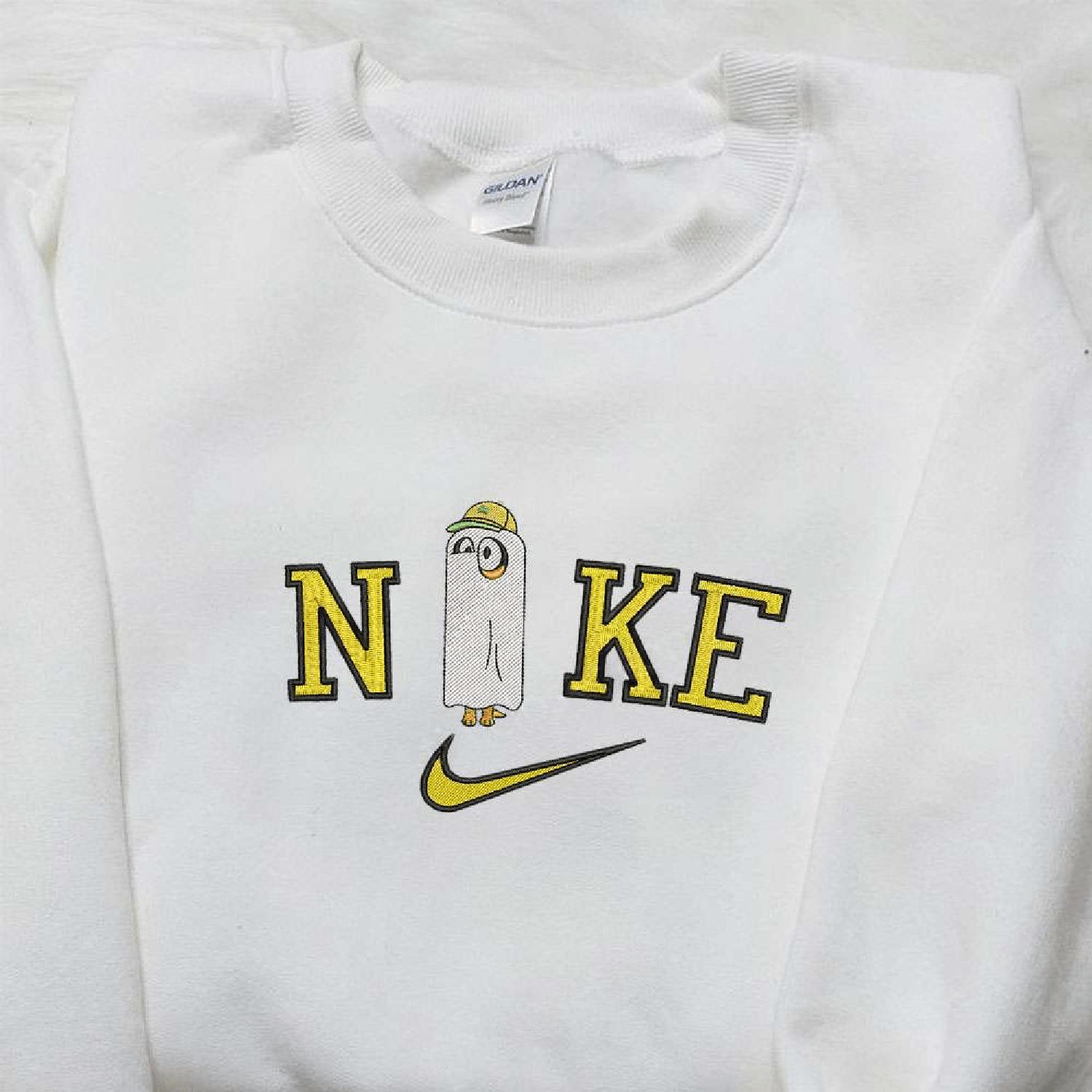 Nike Bluey Dog, Cute Halloween, Custom Nike  Cartoon Hoodie Tshirt Embroidered Sweatshirt For Fan