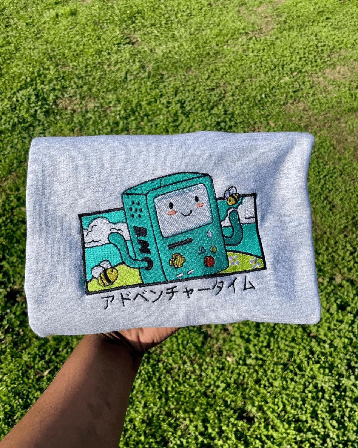 Adventure time BMO Cartoon Bmo patch  Embroidered, Embroidery Sweatshirt Tshirt Hoodie For Fan