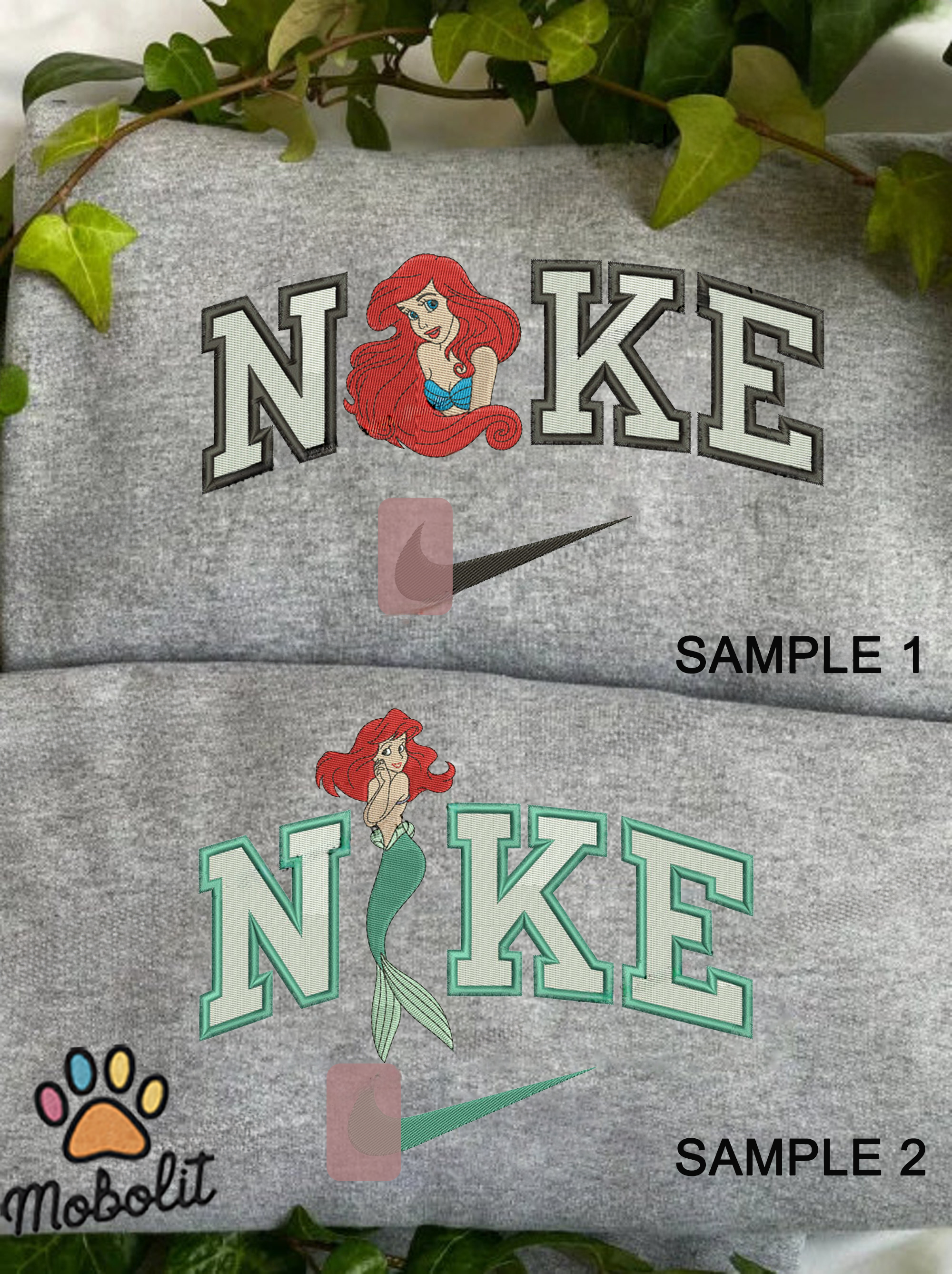 Ariel Crew, Disney  Little Mermaid Princess Embroidered, Embroidery Sweatshirt Tshirt Hoodie For Fan