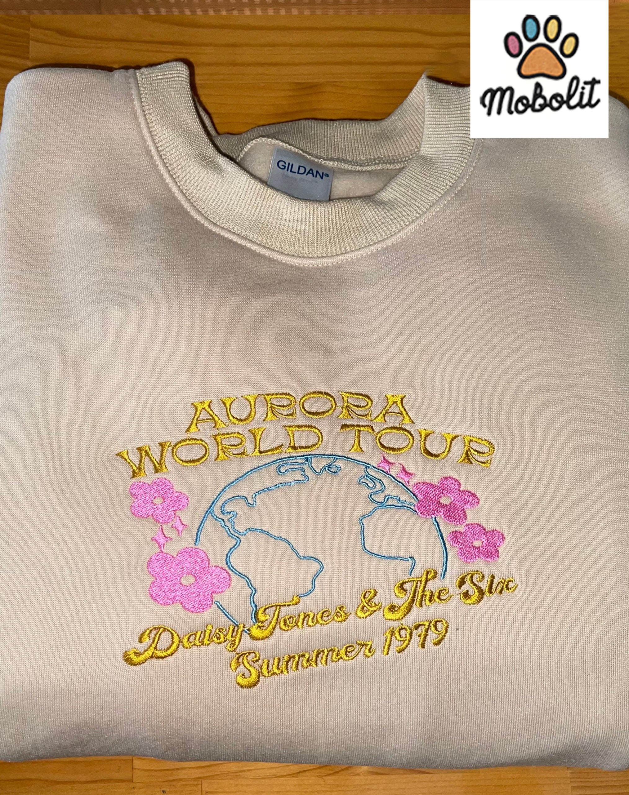 Aurora world tour Gift For Fan Embroidered, Embroidery Sweatshirt Tshirt Hoodie For Fan