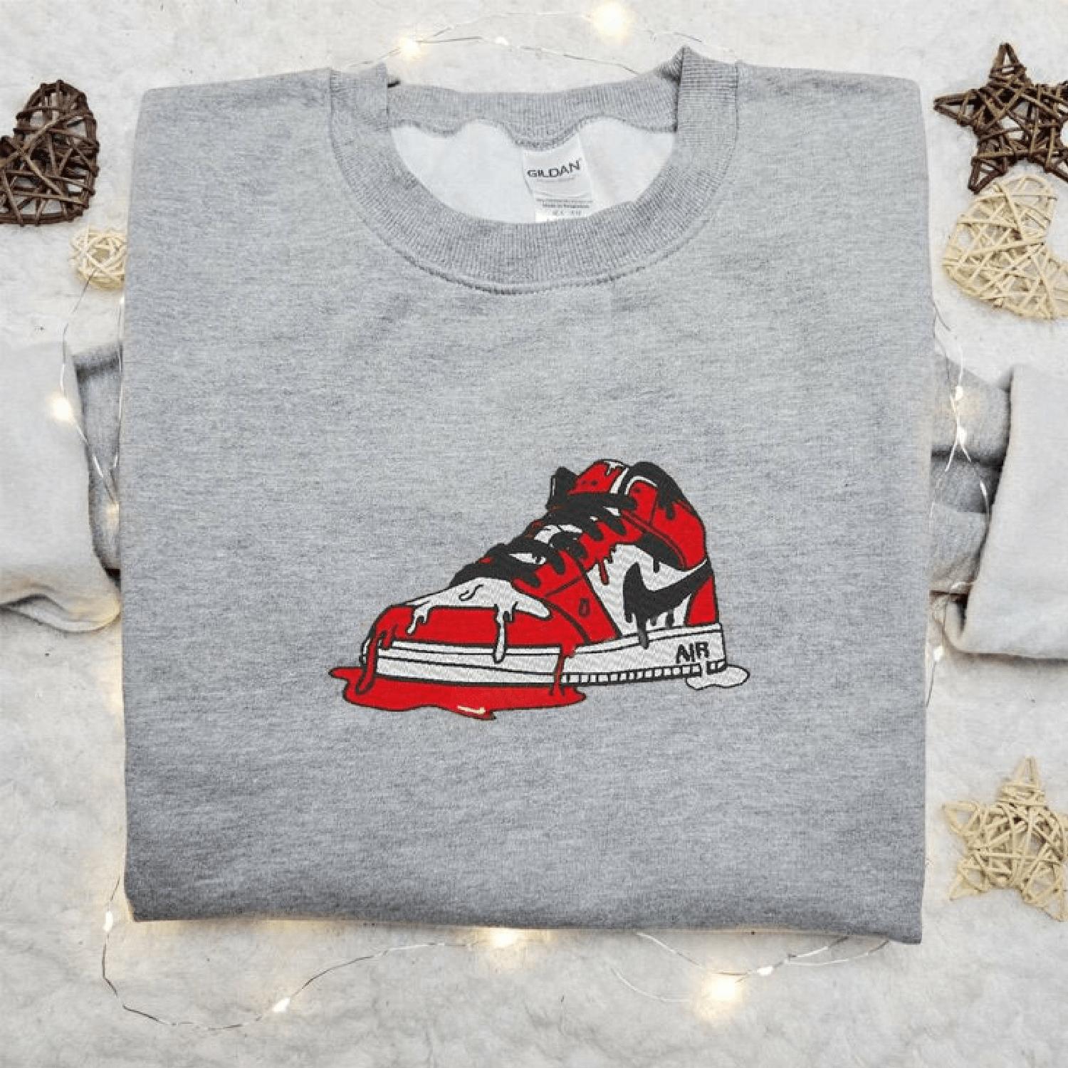 Air JD1 Shoes Embroidered Shirt Gift for her Gift for him Birthday Xmas Halloween Gift