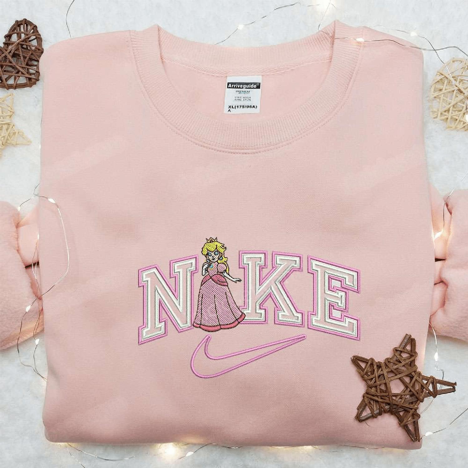 Princess Peach Super Mario Custom  Hoodie Tshirt Embroidered Sweatshirt For Fan