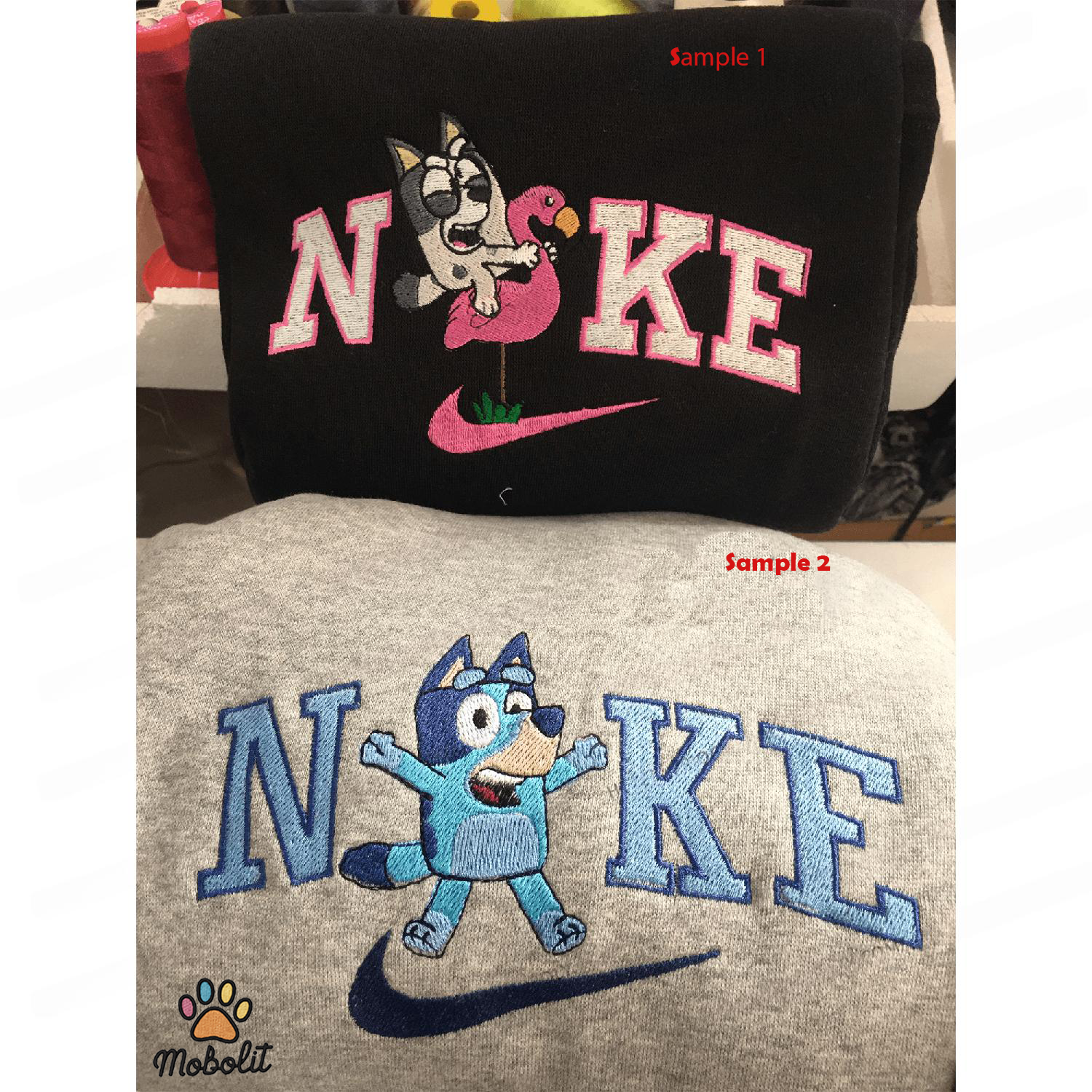 Bluey And Bingo Muffin Bluey Embroidered, Embroidery Sweatshirt Tshirt Hoodie For Fan