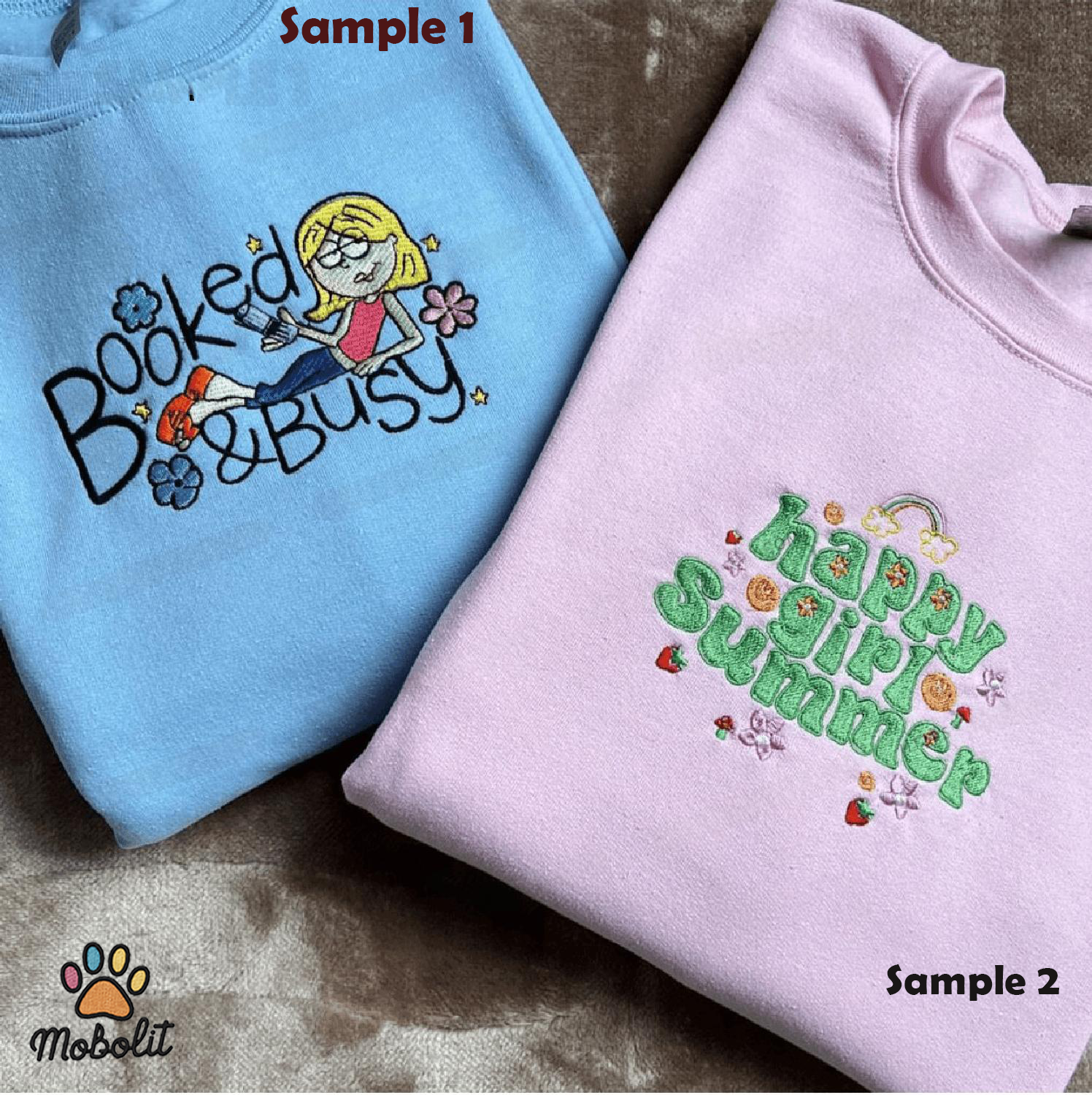 Booked busy and happy girl summer  Embroidered, Embroidery Sweatshirt Tshirt Hoodie For Fan