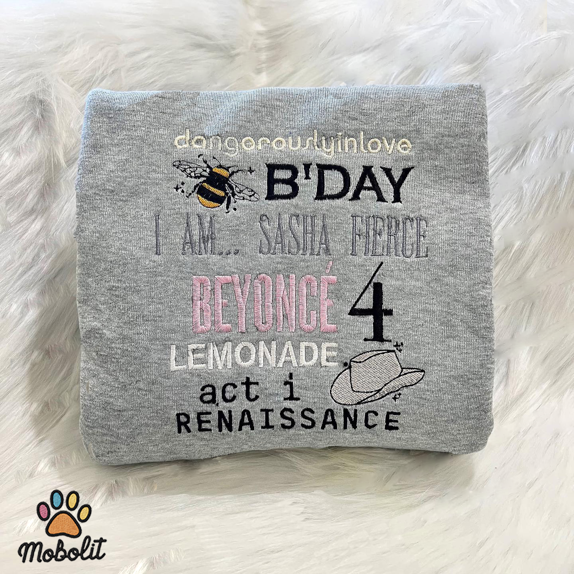 Beyonces Growth Renaissance Beyonce Embroidered, Embroidery Sweatshirt Tshirt Hoodie For Fan