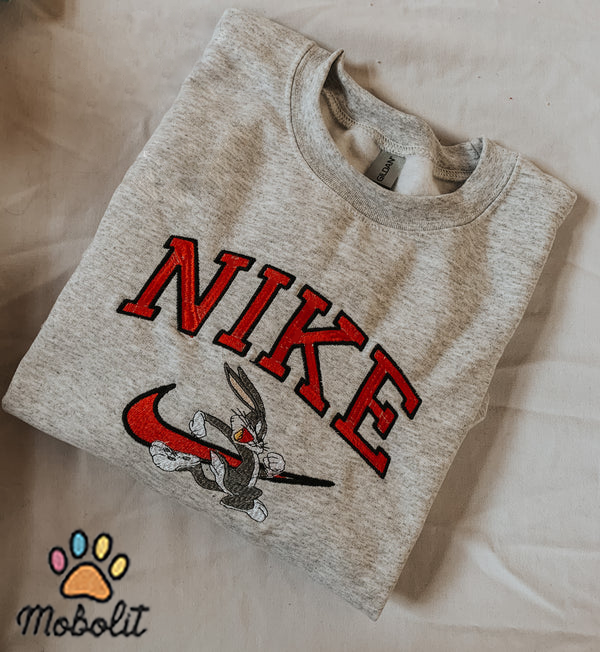 Bugs Bunny and Lola  Trending Couple  Embroidered, Embroidery Sweatshirt Tshirt Hoodie For Fan