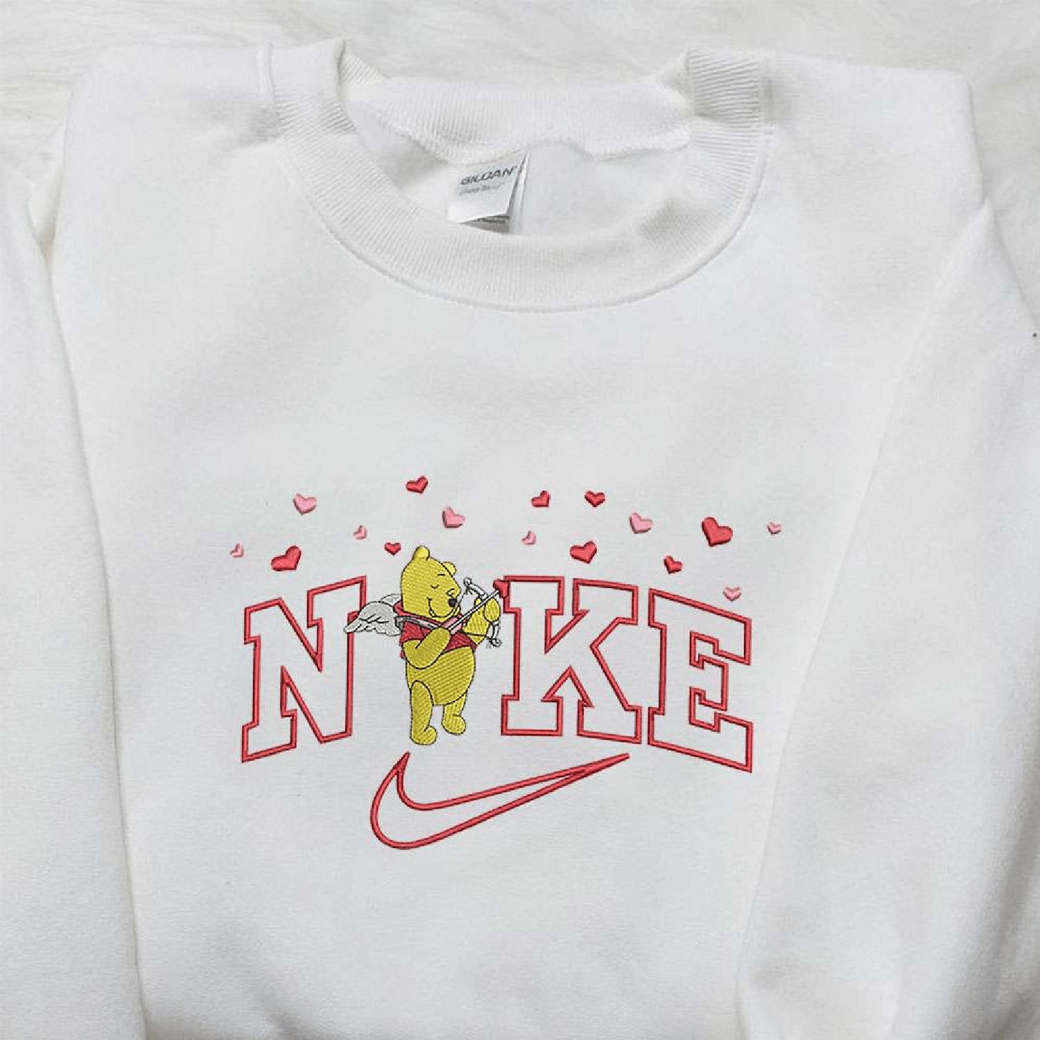 Winnie The Pooh Cupid x NK1 Brand Sweatshirt Winnie The Pooh Disney Sweatshirt Embroidered Shirt