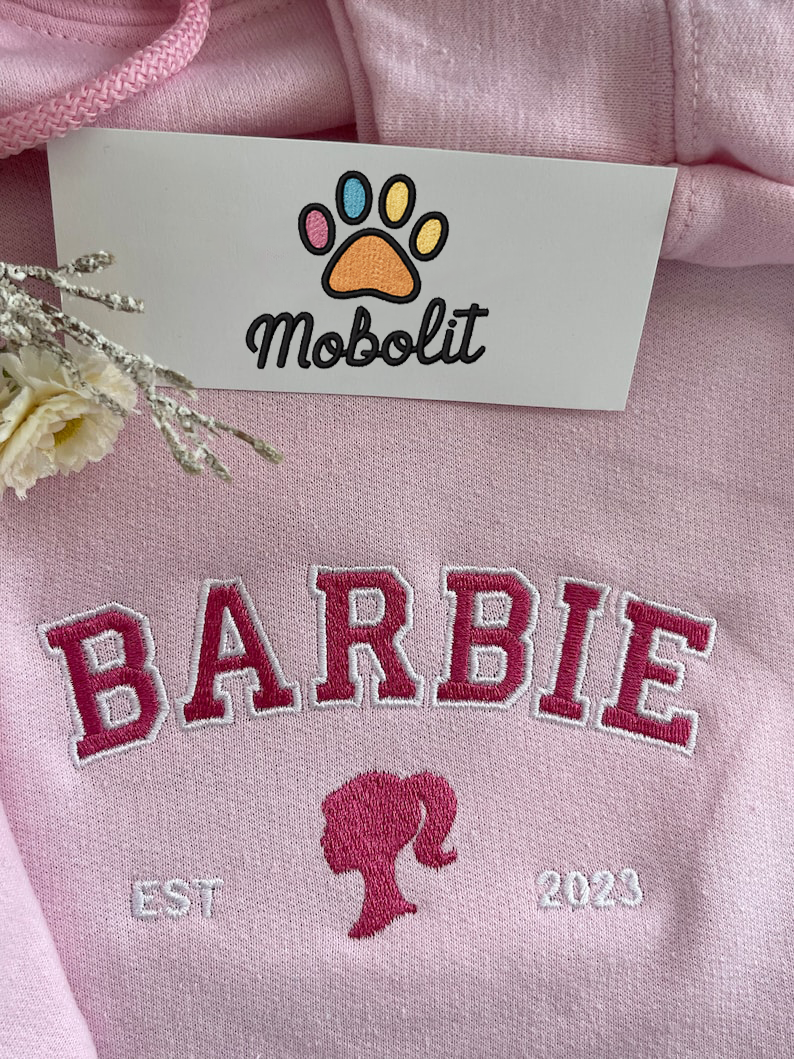 Barbei , Pink Doll Come On Barbei Let Go Party Embroidered, Embroidery Sweatshirt Tshirt Hoodie For Fan