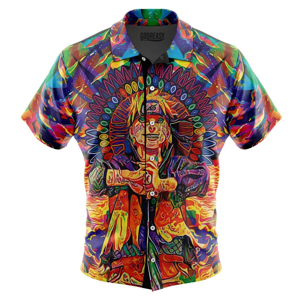 Trippy Naruto Button Up Hawaiian Shirt