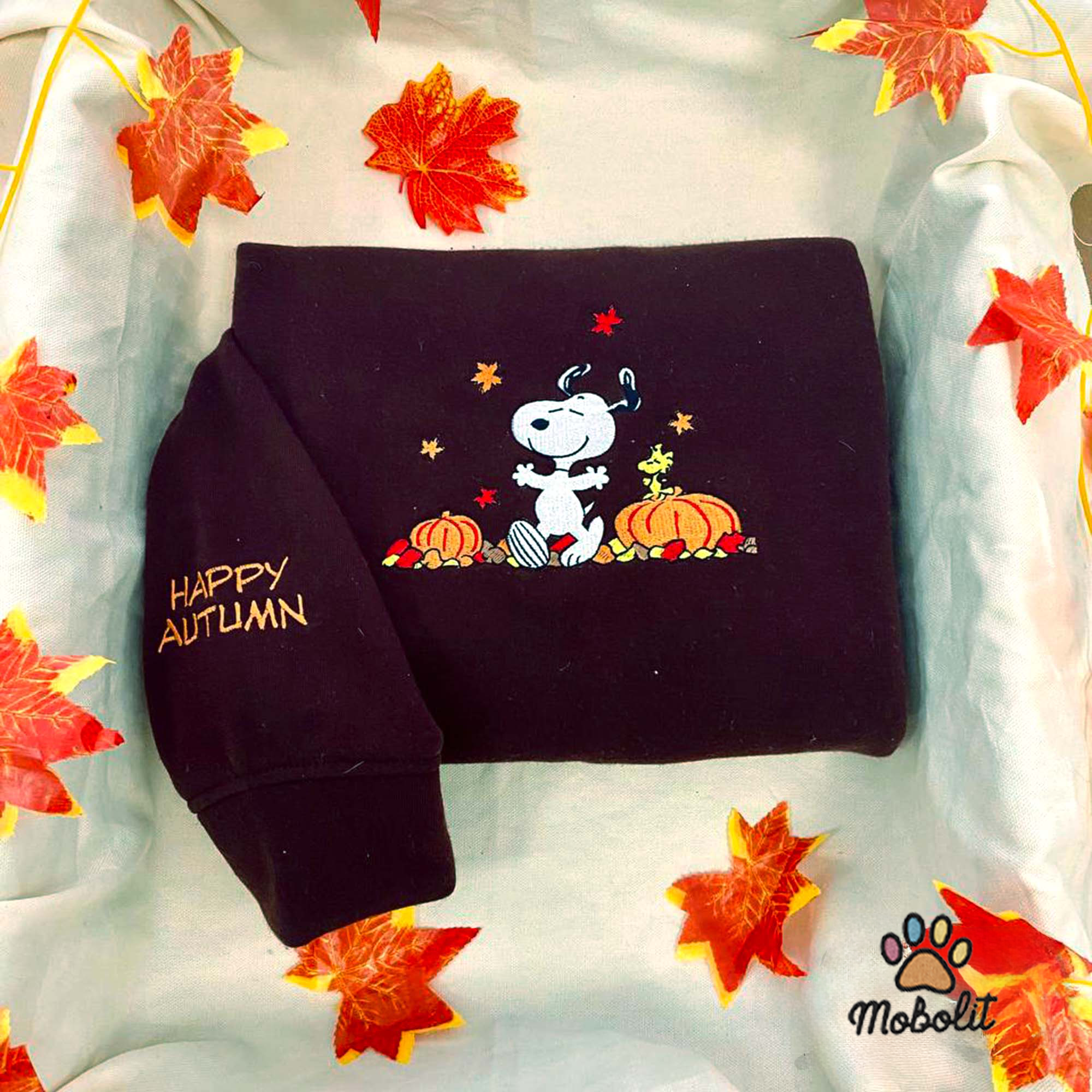 Snoopy Hoodie Tshirt Embroidery Embroidered Sweatshirt For Fan