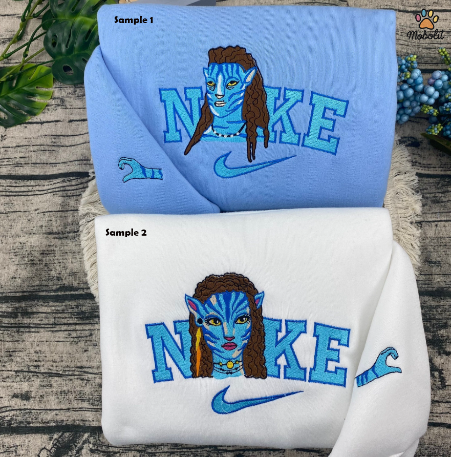 Avatar Movie Jake Sully Neytiri Hoodie Tshirt Embroidery Embroidered Sweatshirt For Fan