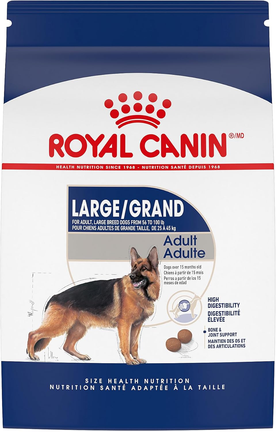 Royal Canin Large Breed Adult Dry Dog Food, 30 lbs.
