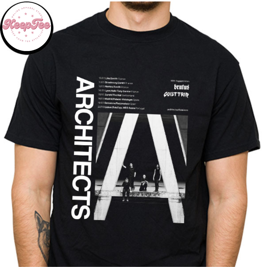 New Architects 2025 Spring Concert 2025 Shirt, Architects 2025 Spring Eu Tour Dates Fan Gifts T-Shirt