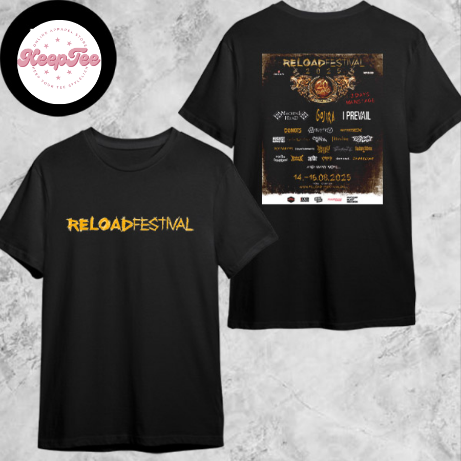 New Reload Festival 2025 Concert 2025 Shirt, Reload Festival 2025 Lineup Shirt