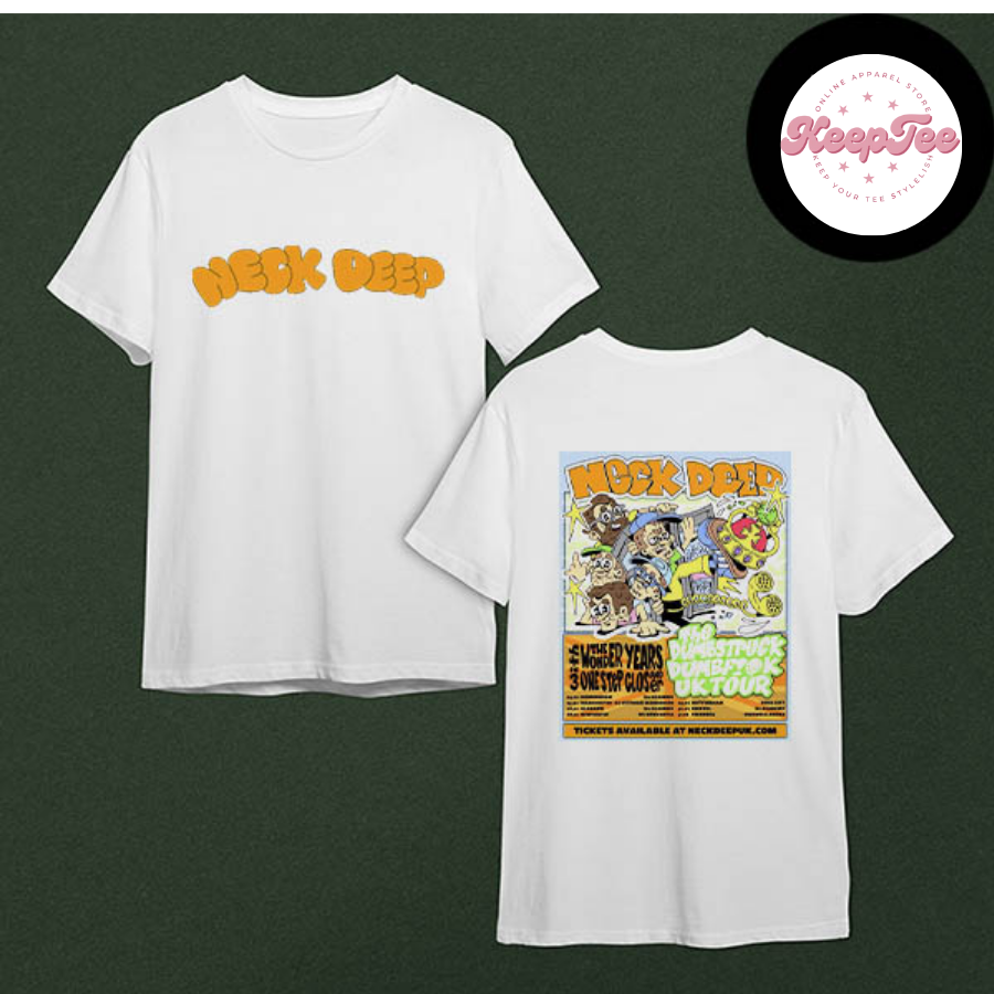 New Neck Deep The Concert 2025 Shirt, Neck Deep The Dumbstruck Dumbf!@K Uk Headline Tour 2025 Shirt
