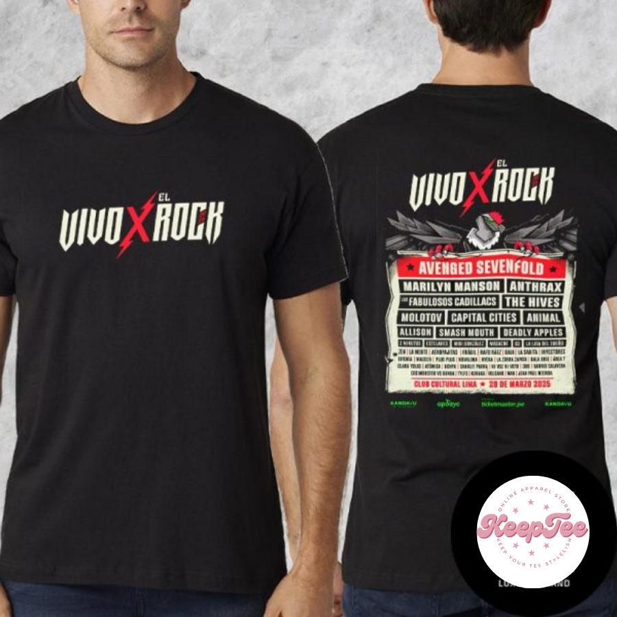 New Festival Vivo X Concert 2025 Shirt, Festival Vivo X El Rock 2025 Lineup Shirt