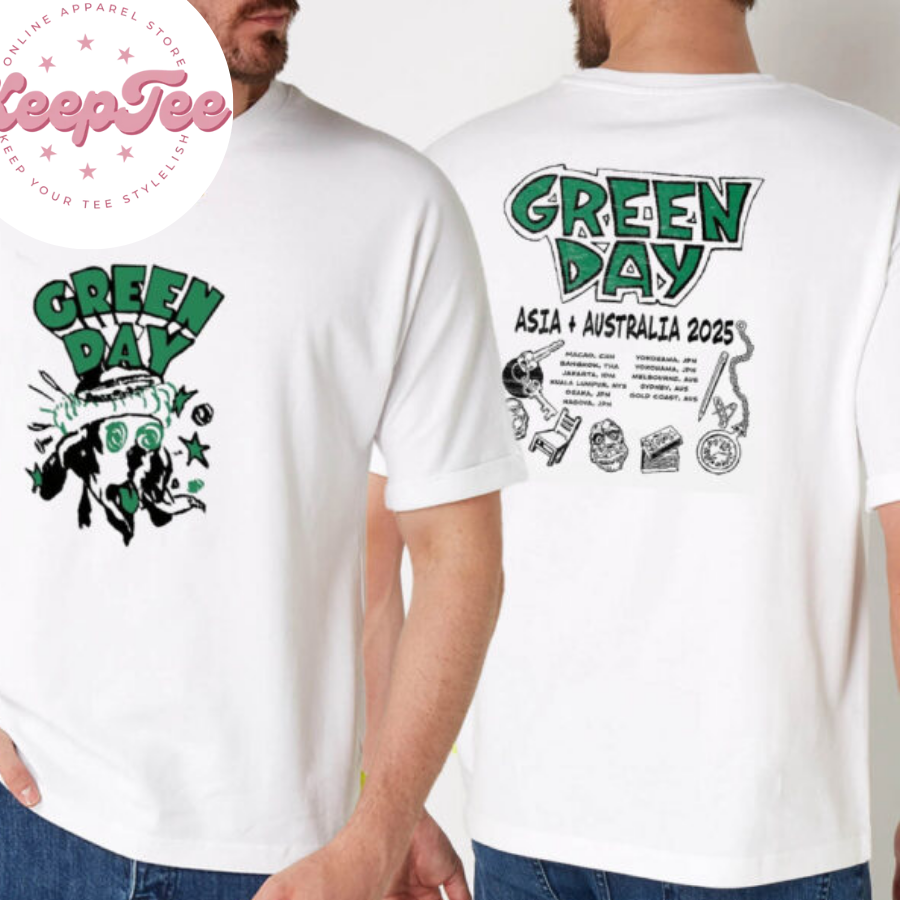 New Green Day Asia Concert 2025 Shirt, Green Day Asia And Australia Tour 2025 Shirt