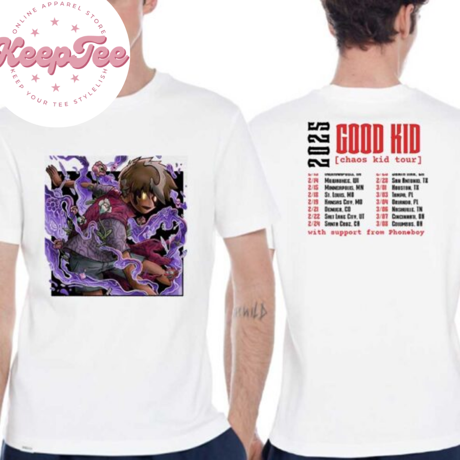 New Good Kid Chao Concert 2025 Shirt, Good Kid Chao Kid Tour 2025 Dates Shirt