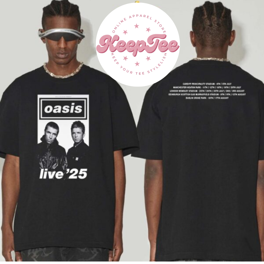 New Oasis Live 25 Concert 2025 Shirt, Oasis Live 25 Tour 2025 Dates Schedule Calendar Shirt