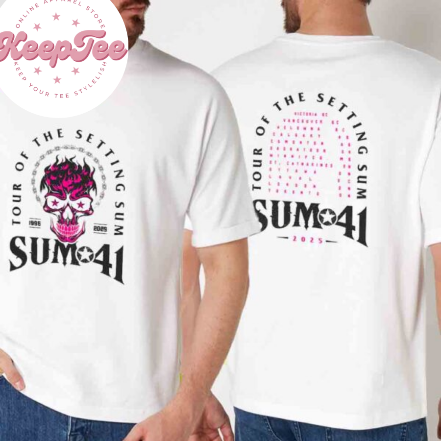 New Sum 41 2025 Concert 2025 Shirt, Sum 41 2025 Tour Of The Setting Sum Shirt