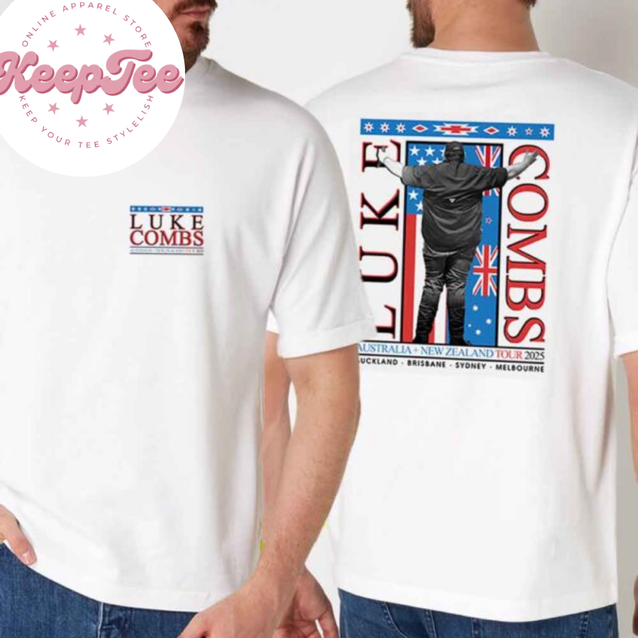 New Luke Combs 2025 Concert 2025 Shirt, Luke Combs 2025 Australia New Zealand Tour Photo Shirt