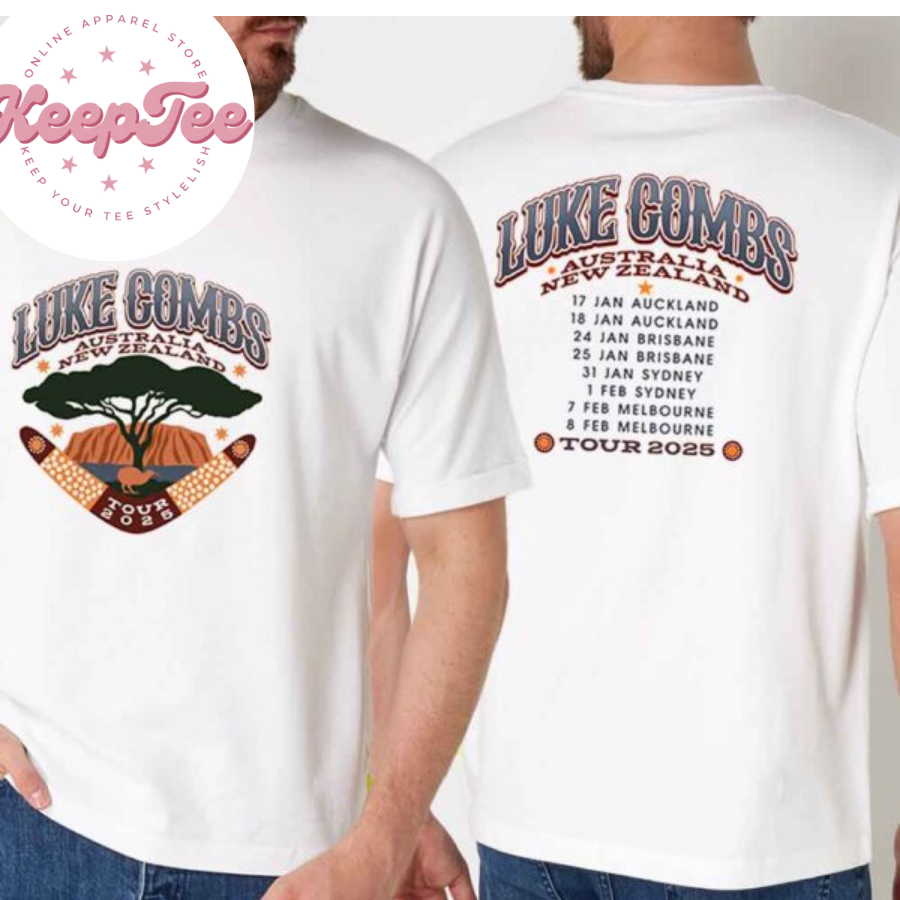 New Luke Combs 2025 Concert 2025 Shirt, Luke Combs 2025 Australia New Zealand Tour Boomerang Longsleeve Sweatshirt Shirt