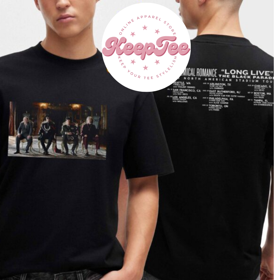New My Chemical Romance Concert 2025 Shirt, My Chemical Romance 2025 North America Tour Long Live The Back Parade Shirt