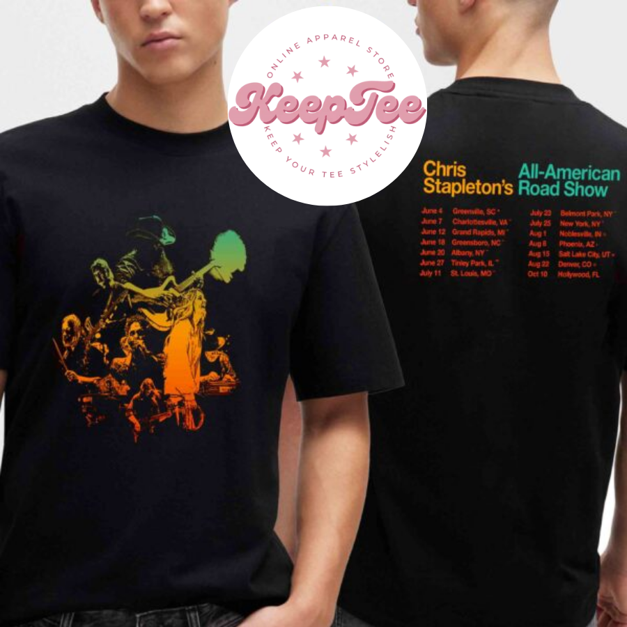 New Chris Stapleton All Concert 2025 Shirt, Chris Stapleton All American Road Show 2025 Tour Shirt